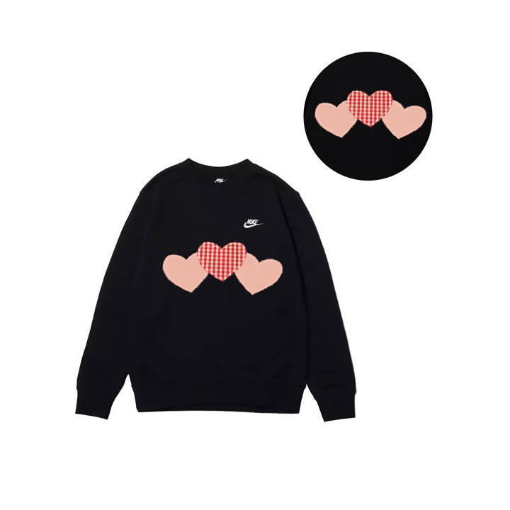Nike Nike Sweatshirts Men's Black Crew Neck Moderate Regular