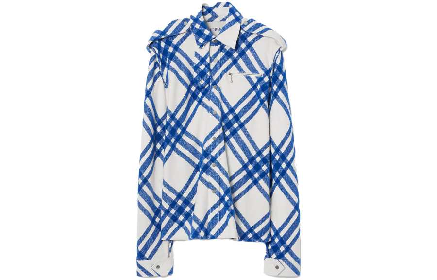 Burberry 【Previous Season】plaid-check button-up shirt jacket