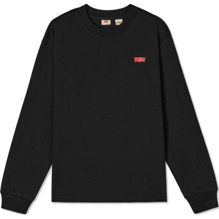 Levis Levis Sweatshirts Men's Black Crew Neck Moderate Regular