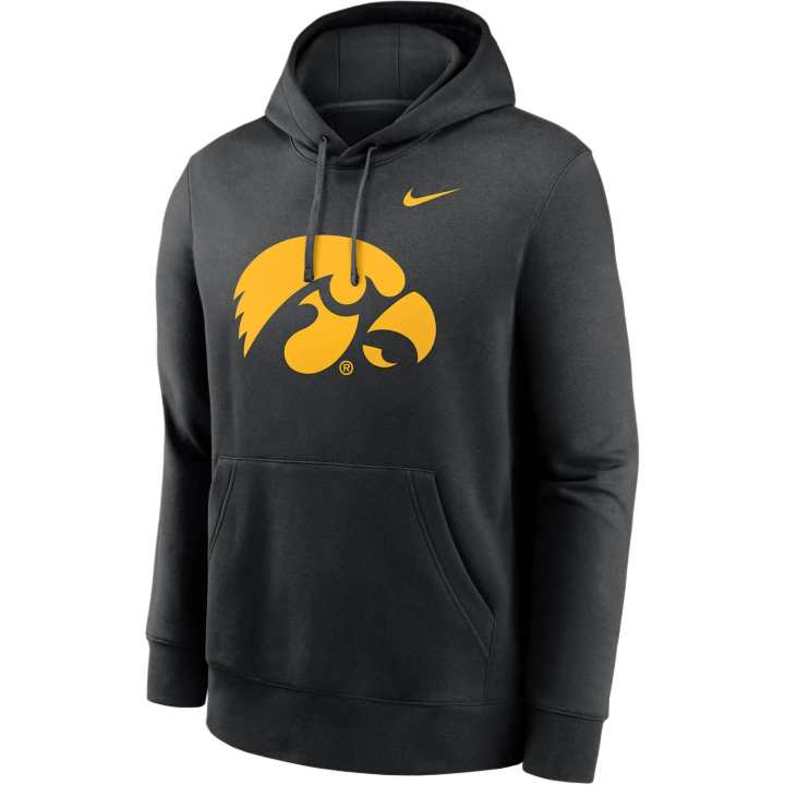 Nike Nike Iowa Hawkeyes Primetime Evergreen Club Primary Logo Men's Nike College Pullover Hoodie