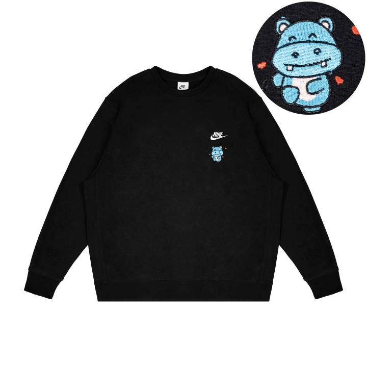 Nike Nike Sweatshirts Unisex Black Crew Neck Moderate Regular