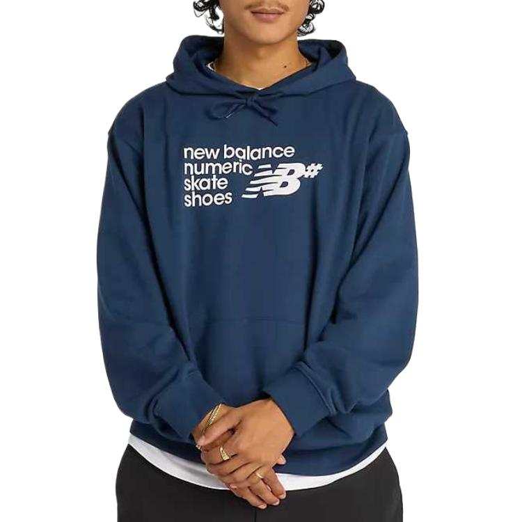 New Balance New Balance Numeric French Terry Hoodie Sweatshirt Men's Blue