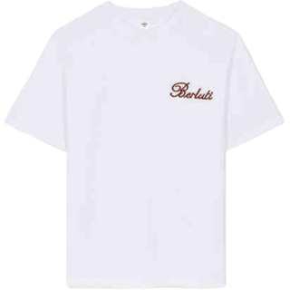BERLUTI T Shirts Men's White Crew Neck Moderate Straight Fit