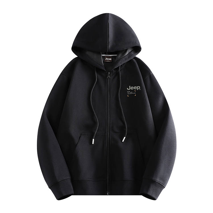 Jeep Sweatshirts Men's Hooded Moderate Cardigan