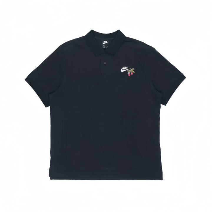 Nike Nike Polo Shirts Unisex Black Polo Collar Moderate Straight Fit