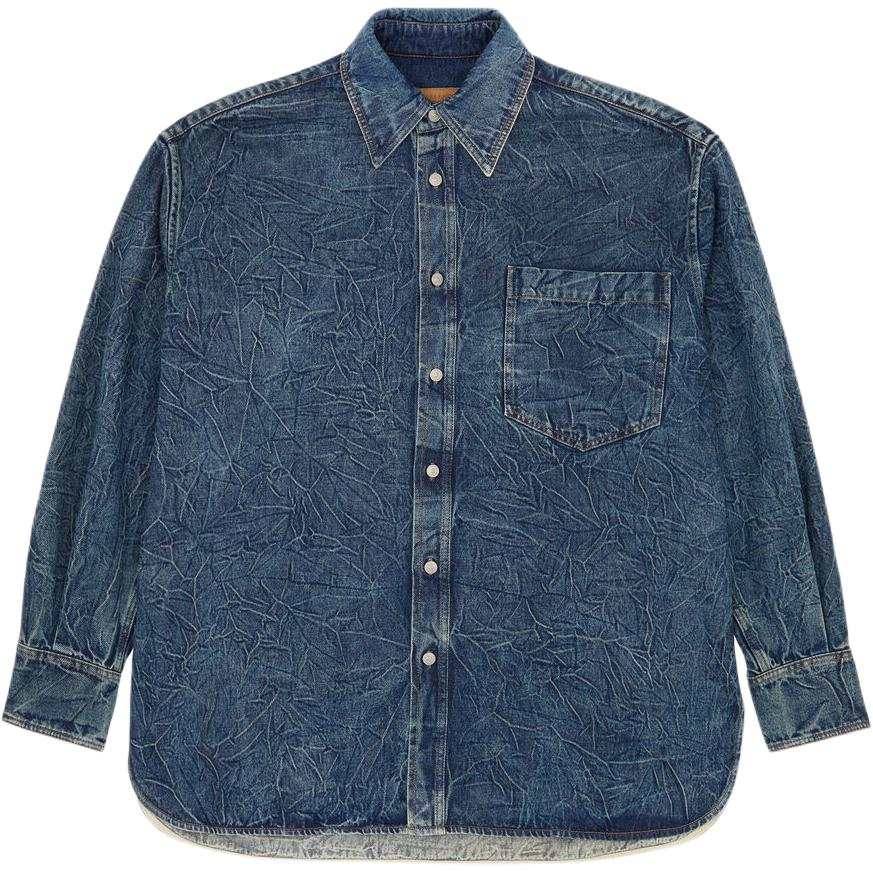 MM6 Maison Margiela Pittsburgh Crease Button Up Denim Shirt