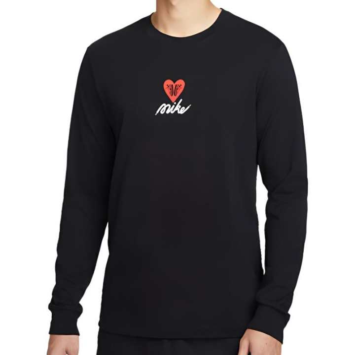 Nike Nike Sportswear AS U NSW TEE LS OC VDAY T Shirt Men's Black