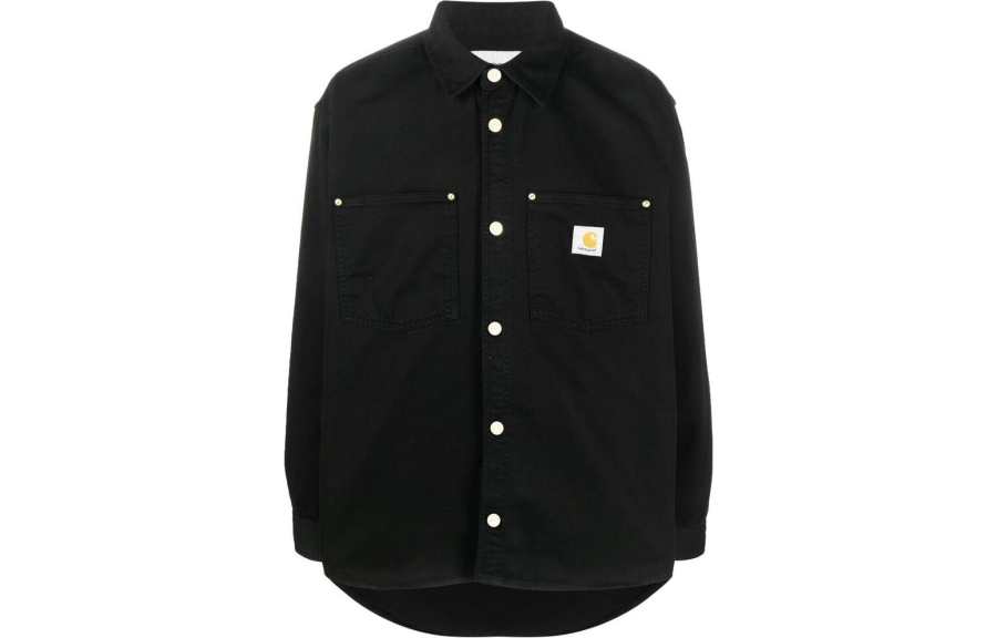 Carhartt WIP Shirts Men's Black Lapel Moderate Other
