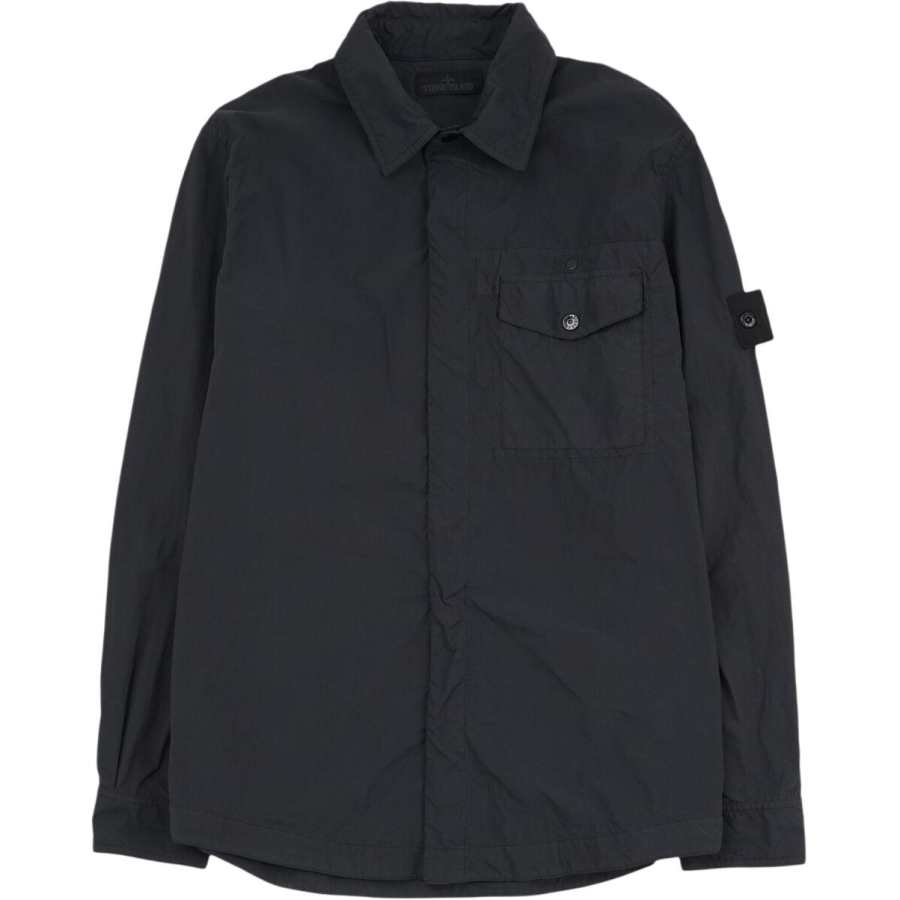 STONE ISLAND Long Sleeved Curved Hem Shirt