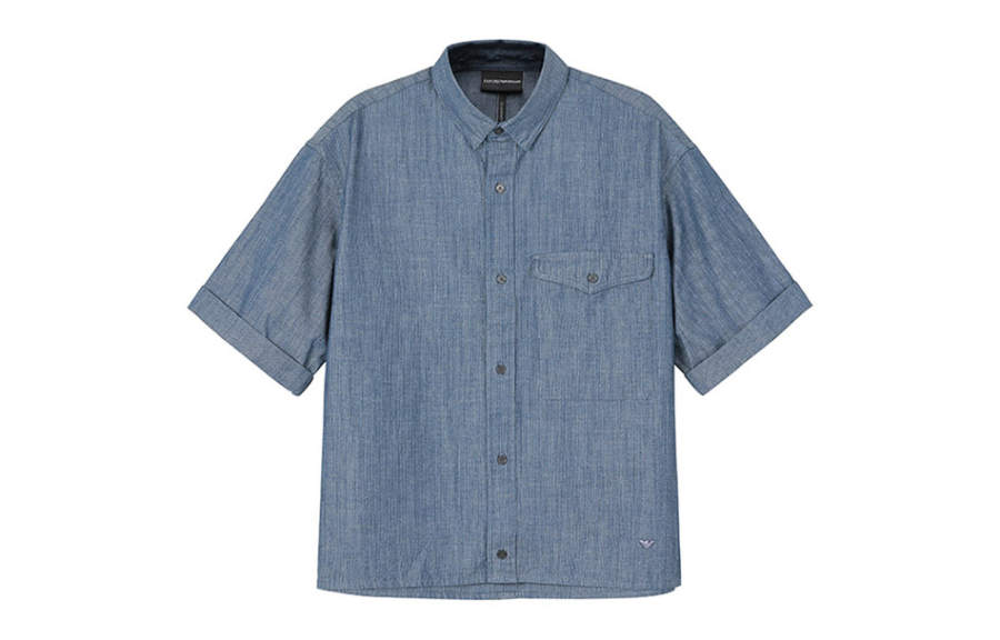 EMPORIO ARMANI FW23 Shirt Men's Blue