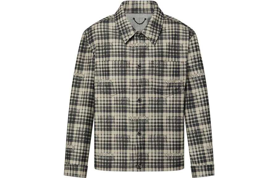 LOUIS VUITTON LOUIS VUITTON Pre Owned 2010s Checked Overshirt
