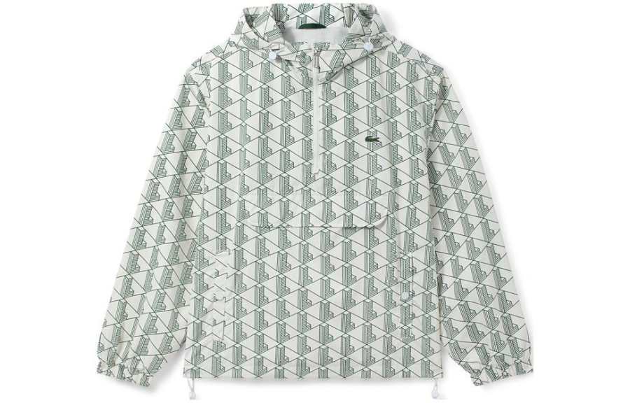 LACOSTE LACOSTE Sweatshirt Unisex Green Plaid Pattern