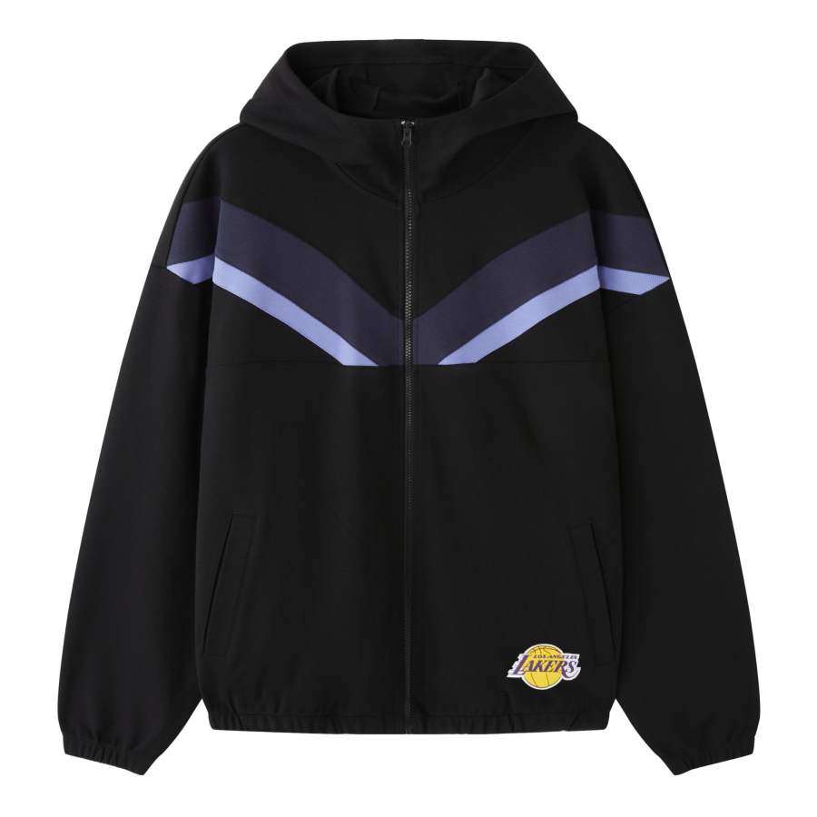 NBA Team Culture Collection Sweatshirts Unisex Black Hooded Moderate Cardigan