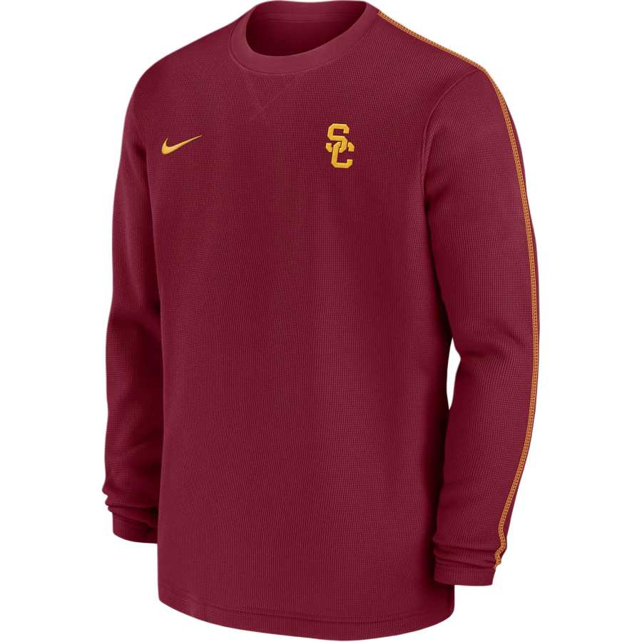 Nike Nike Usc Trojans Sideline Coach Men's Nike College Long-Sleeve Top