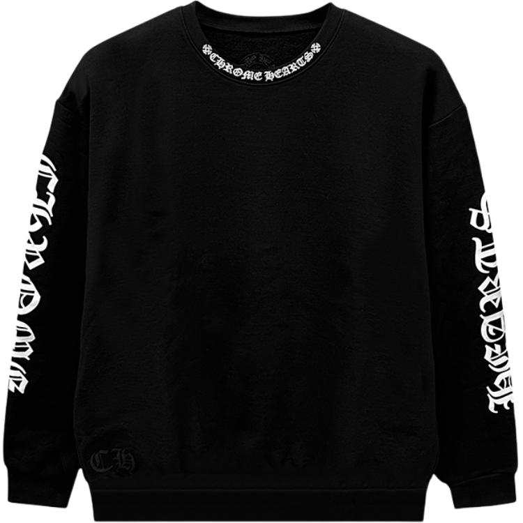 Chrome Hearts neck-logo long-sleeve sweatshirt