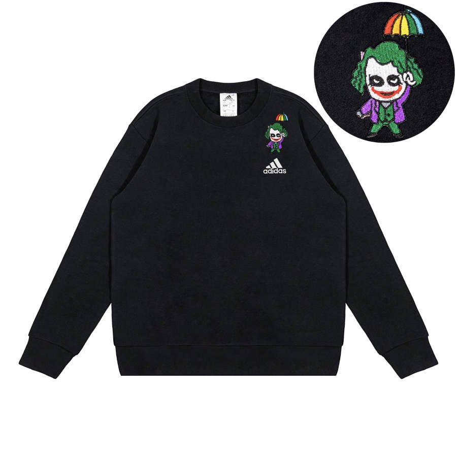 Adidas Adidas Sweatshirts Unisex Black Crew Neck Moderate Regular