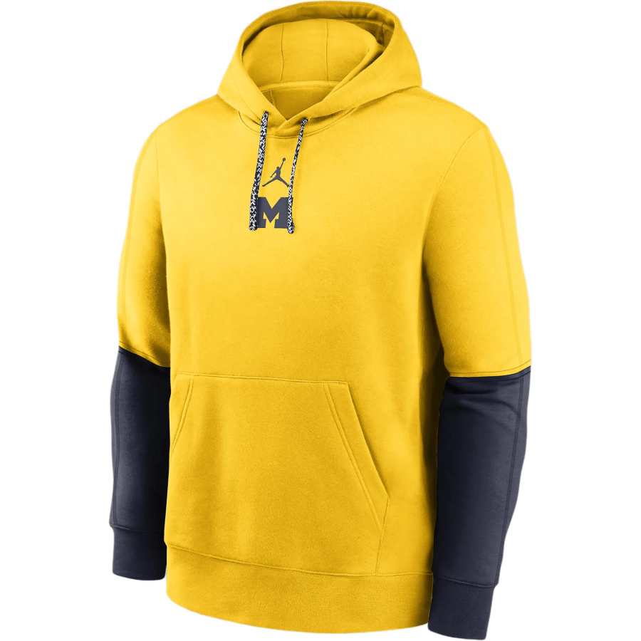Jordan Jordan Michigan Wolverines Sideline Team Issue Club Men's Nike College Pullover Hoodie