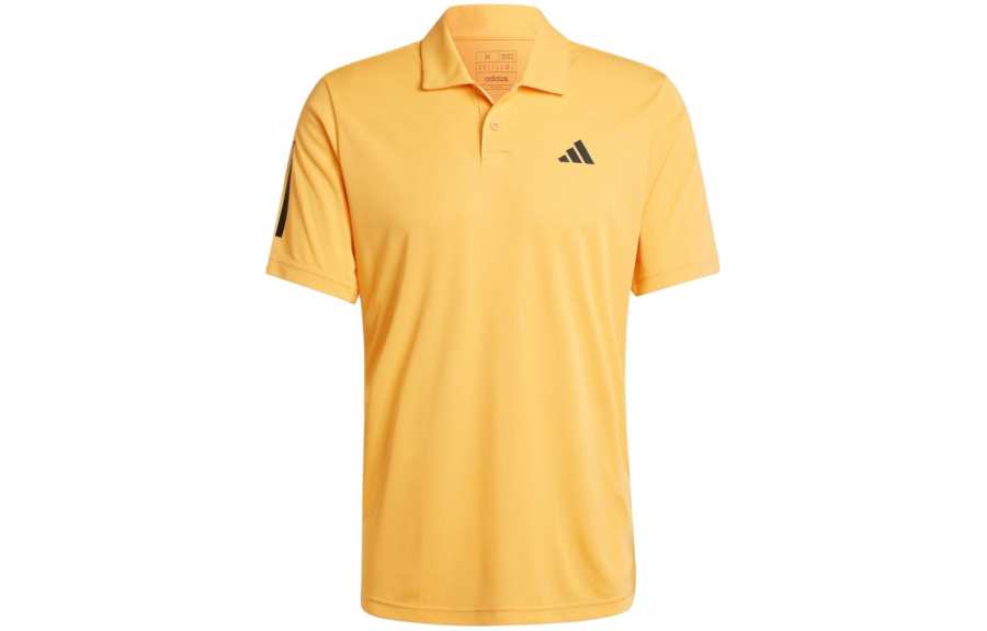 Adidas Adidas Polo Shirts Men's Yellow Polo Collar Moderate Straight Fit