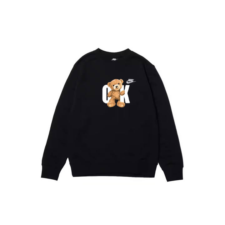 Nike Nike Sweatshirts Men's Black Crew Neck Moderate Regular