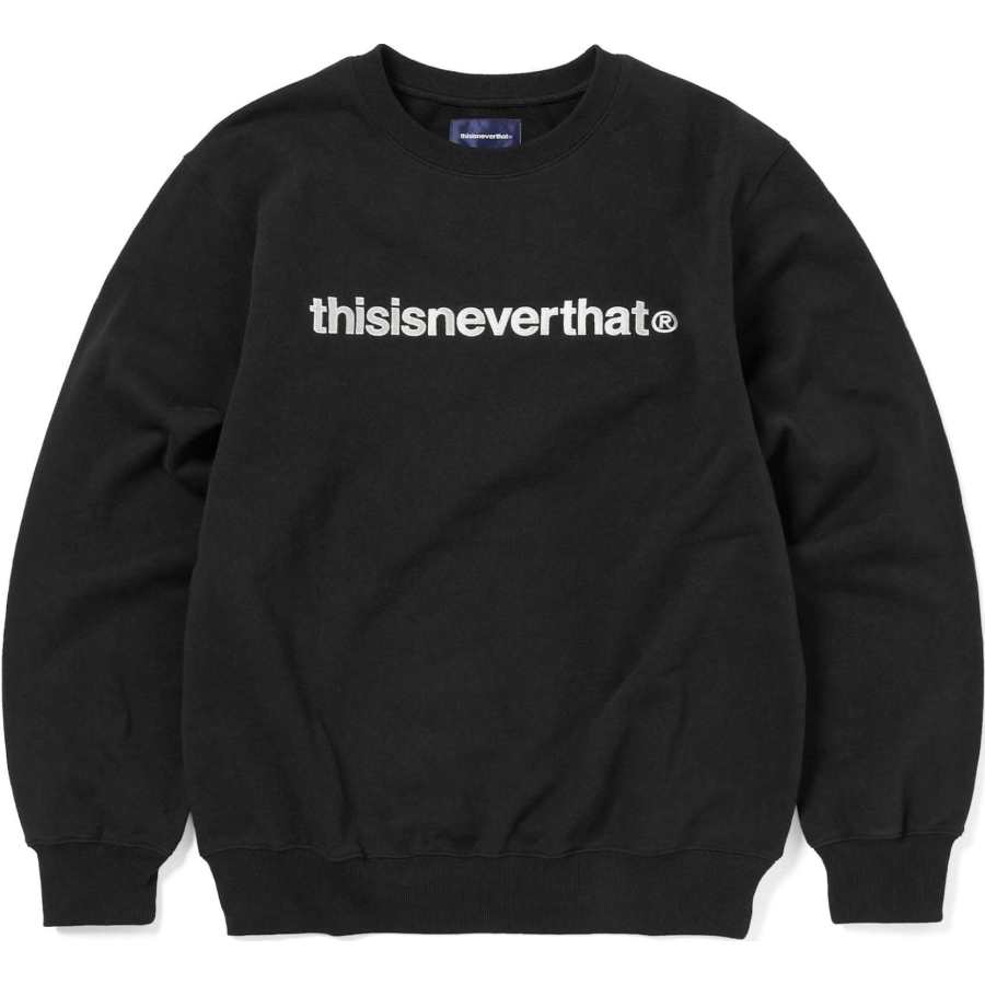 Thisisneverthat Thisisneverthat FW24 T Logo Crewneck Sweatshirt Unisex Black