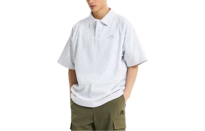 New Balance New Balance Polo Shirt Unisex Light Gray