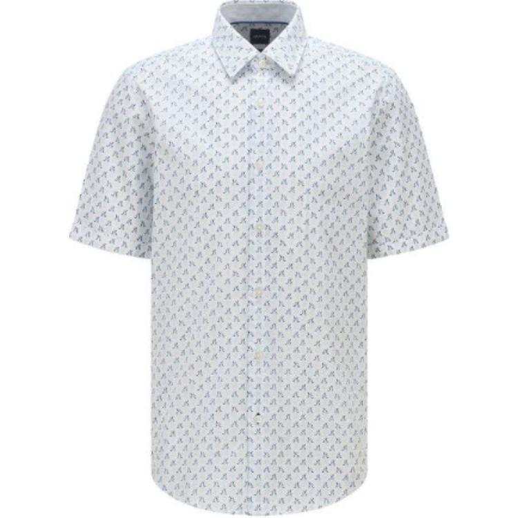 HUGO BOSS Shirt Men's Light Blue