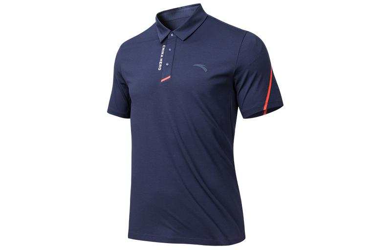 Anta Variety Training Collection Polo Shirt Men's Midnight Blue