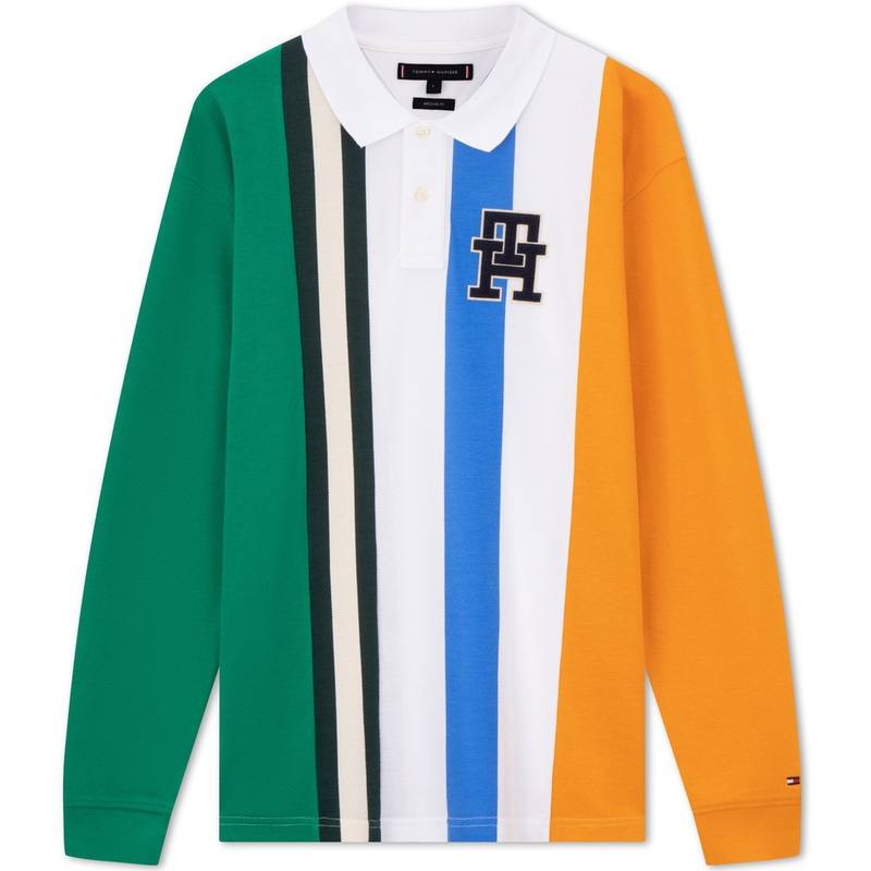 Tommy Hilfiger Striped Piqué Polo Shirt