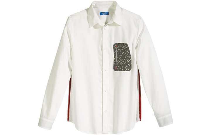 Adidas Adidas Shirts Men's White Pointed Collar Moderate Other