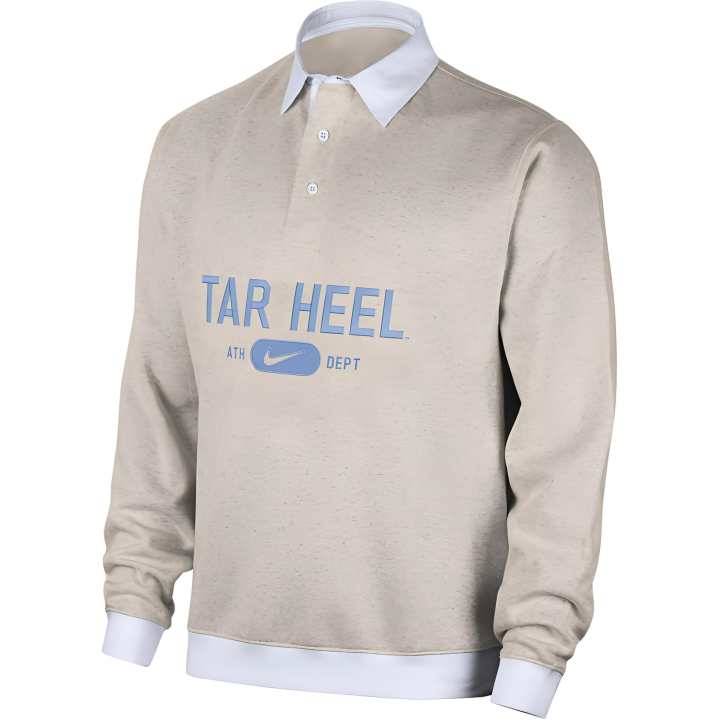 Nike Nike Unc Club Fleece Men's Nike College Long-Sleeve Polo