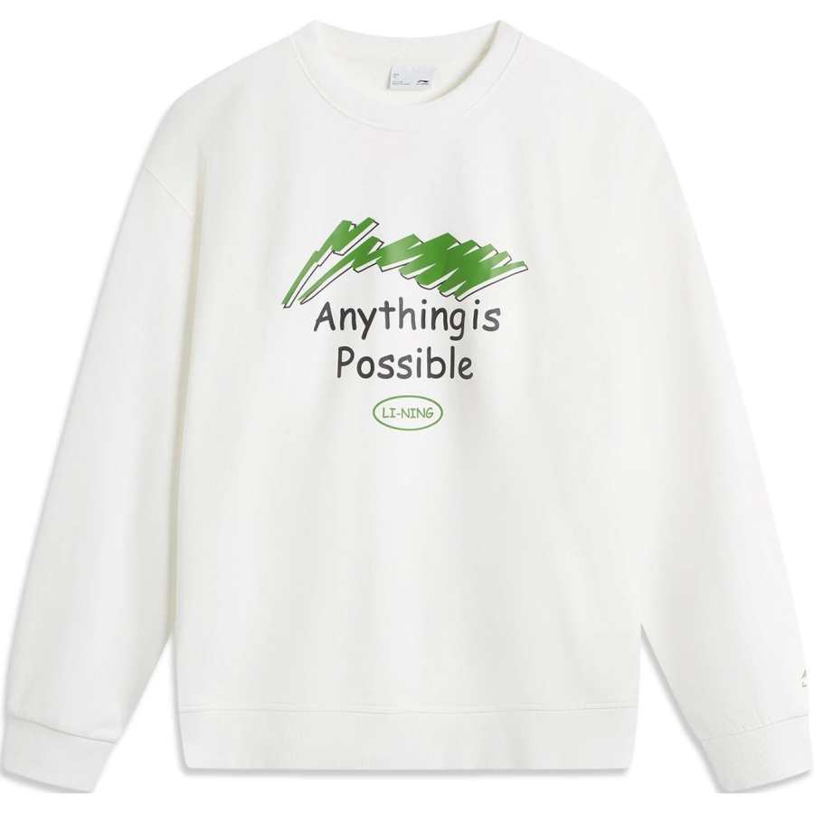 Li-Ning Li Ning Sports Fashion Collection Sweatshirt Unisex Ivory