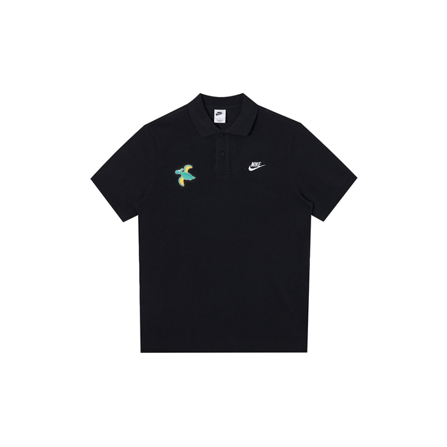 Nike Nike Polo Shirts Unisex Black Polo Collar Moderate Straight Fit