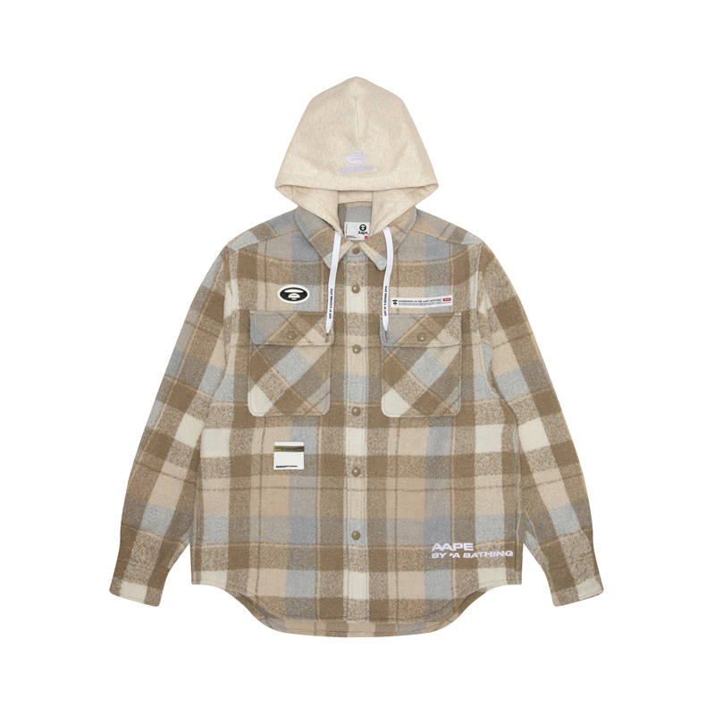 Aape Aape Plaid-check Hooded Jacket