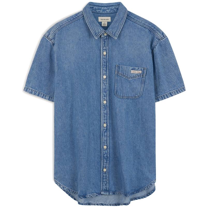 CALVIN KLEIN Shirt Men's Denim Light Blue