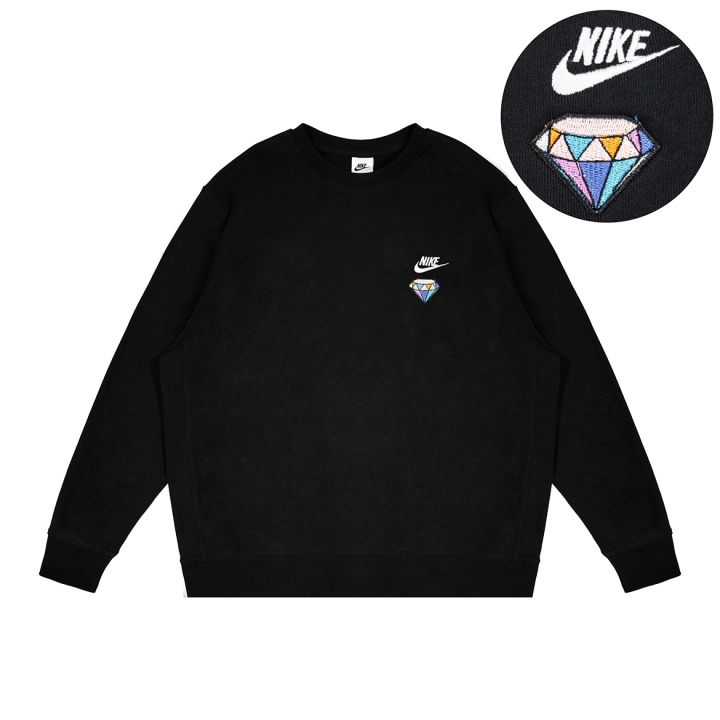 Nike Nike Sweatshirts Unisex Black Crew Neck Moderate Regular