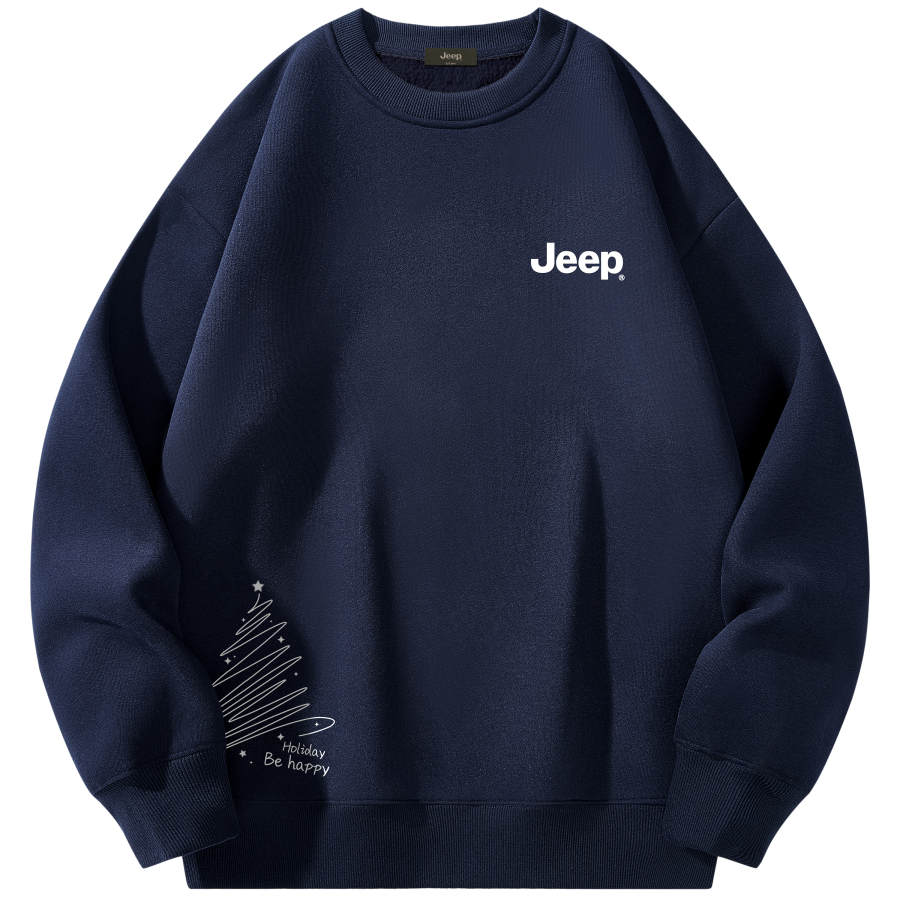 Jeep Sweatshirts Unisex Crew Neck Thickened Heavyweight
