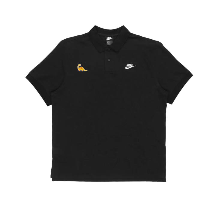 Nike Nike Polo Shirts Unisex Black Polo Collar Moderate Straight Fit