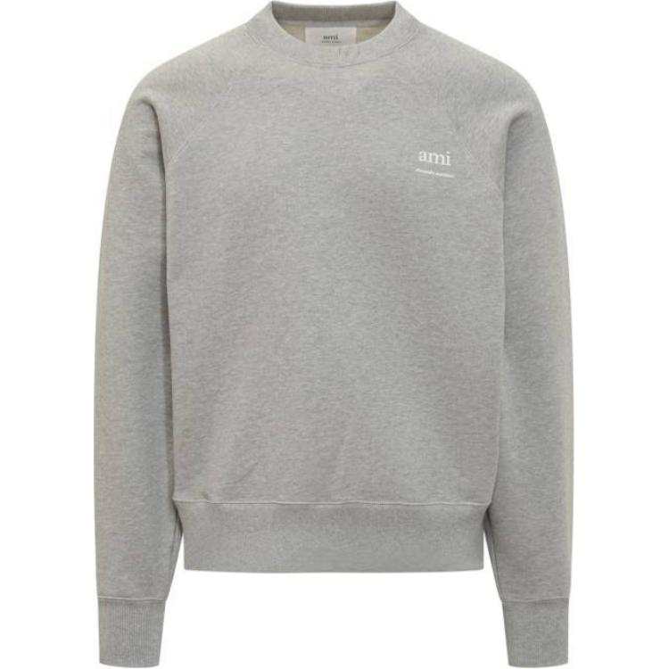 AMIPARIS Ami Paris Logo Detailed Crewneck Sweatshirt
