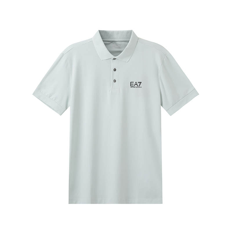 EMPORIO ARMANI EA7 SS24 Polo Shirt Men's Light Green