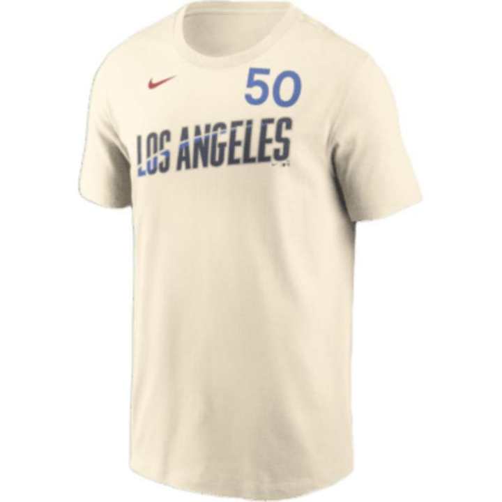 Nike Nike x MLB T Shirt Los Angeles Dodgers Men's Cream