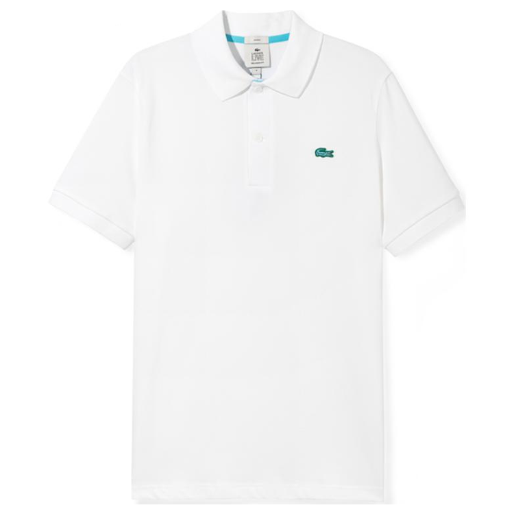 LACOSTE Polo Shirts Men's 001/White Polo Collar Moderate Other