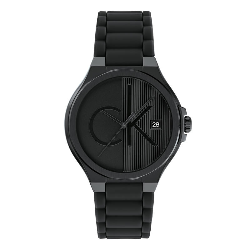 CALVIN KLEIN Ck Wrist Watches Quartz Movement Stainless Steel Strap Black Dial Men's Watches