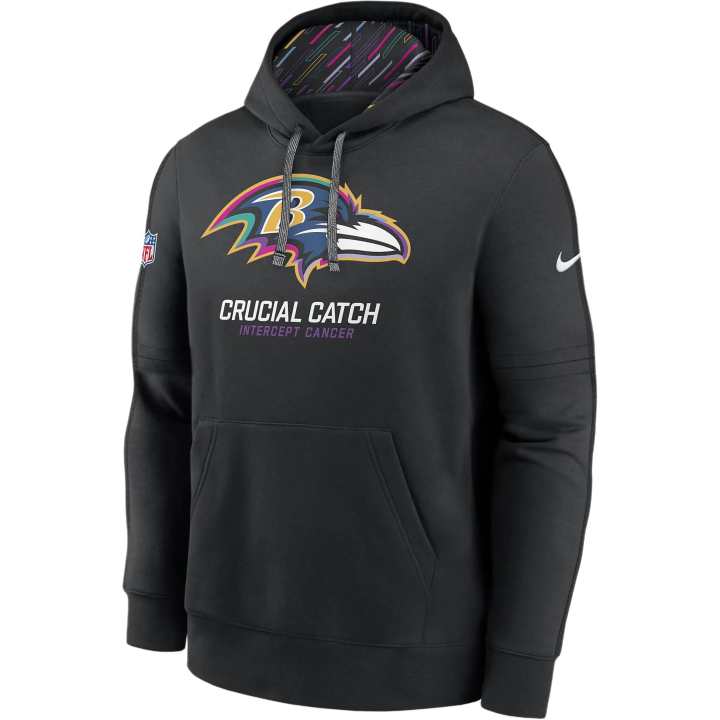 Nike Nike Baltimore Ravens Crucial Catch Club Men's Nike Nfl Pullover Hoodie