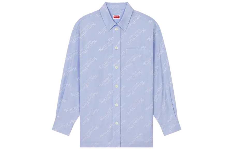KENZO KENZO All Over Monogram Printed Buttoned Shirt
