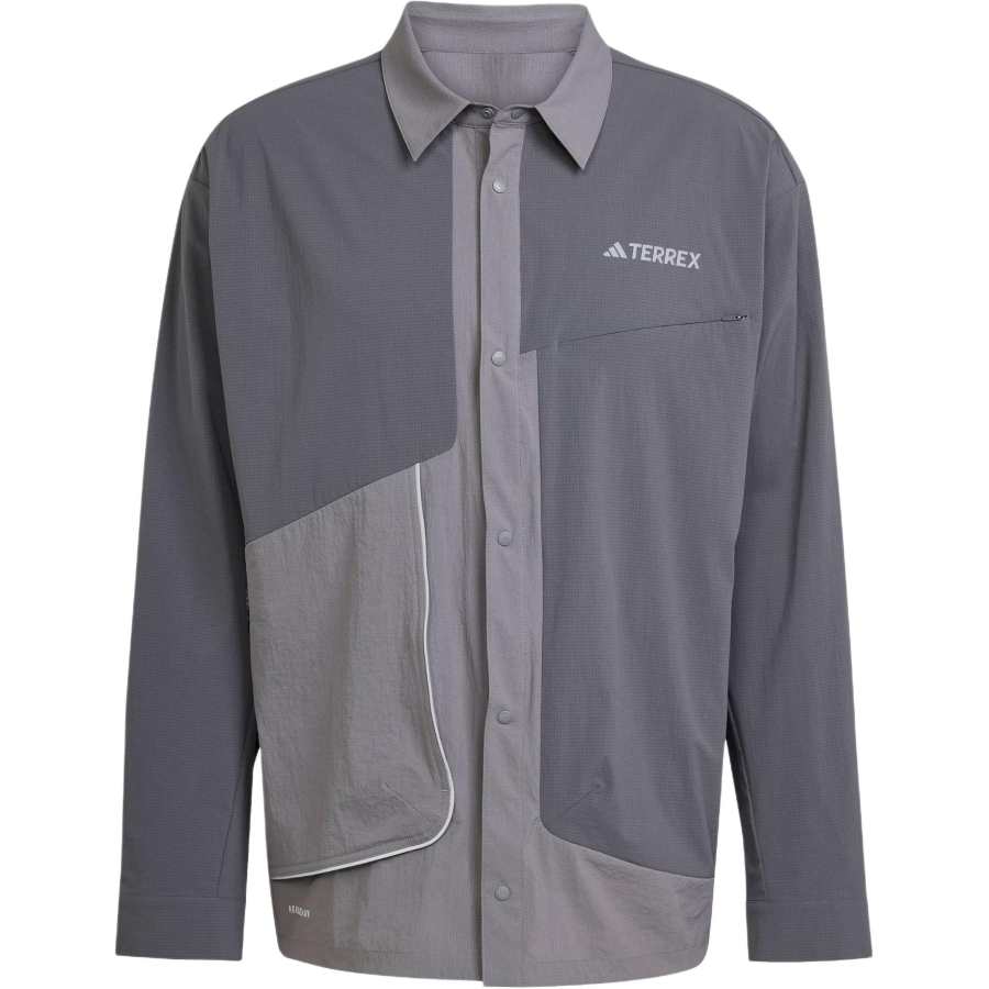 Adidas Adidas TerrexXPLORIC AEROREADY SHIRT Men's Dark Gray/Gray