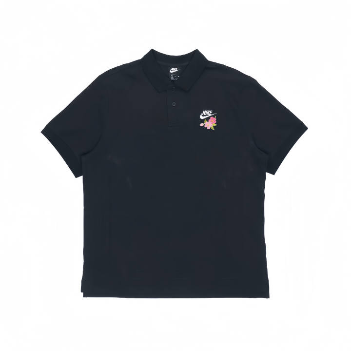 Nike Nike Polo Shirts Unisex Black Polo Collar Moderate Straight Fit
