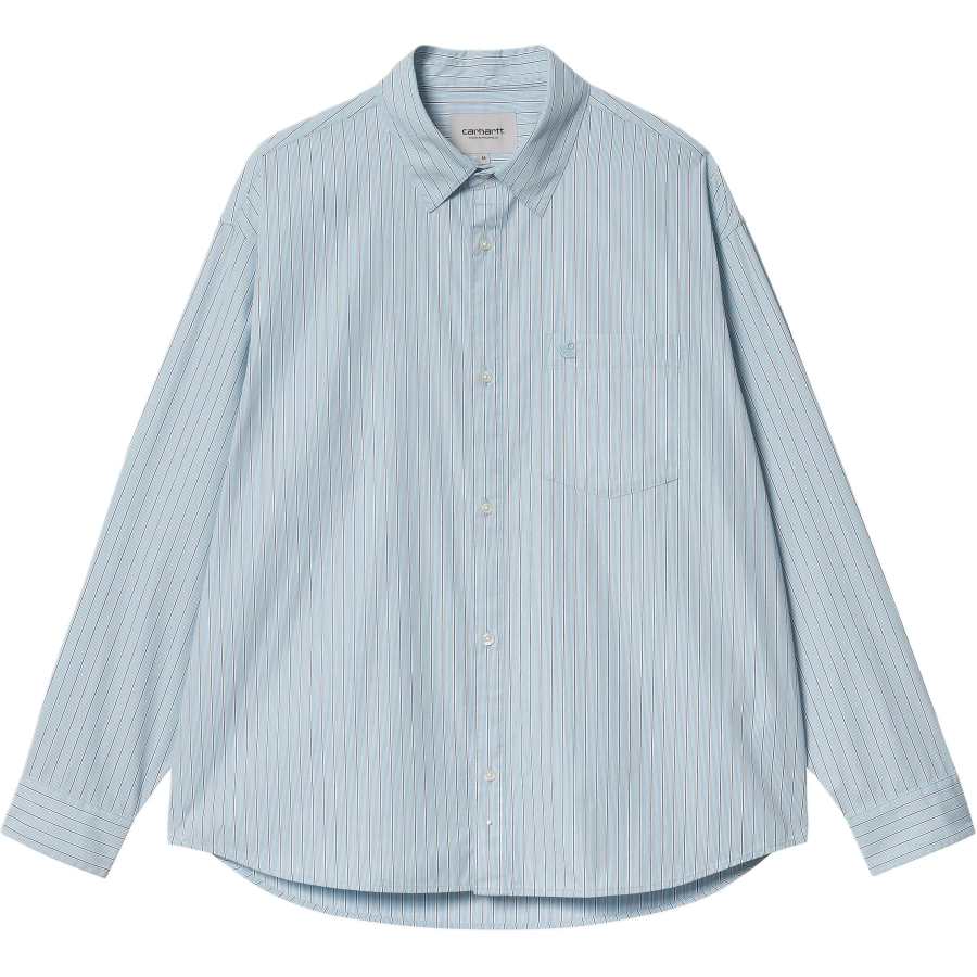 Carhartt WIP SS25 L/S Notus Shirt Men's Light Blue