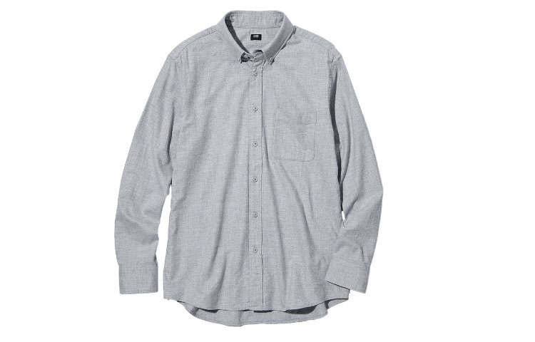 UNIQLO Shirts Men's Gray Moderate Other