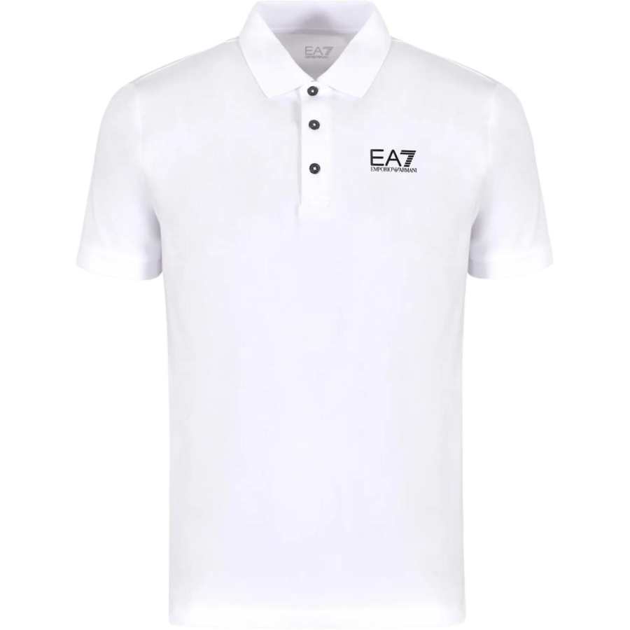 EMPORIO ARMANI EA7 SS24 Polo Shirt Men's White
