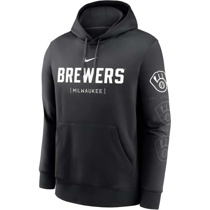Nike Nike Milwaukee Brewers Fashion Club Men's Nike Mlb Pullover Hoodie